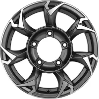 Khomen KHW1505 Gray-FP 5*139,7 5.5xR15 ET5 DIA98.5